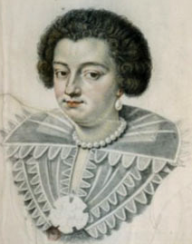 Jeanne de Schomberg - Par Daniel Dumonstier en 1625